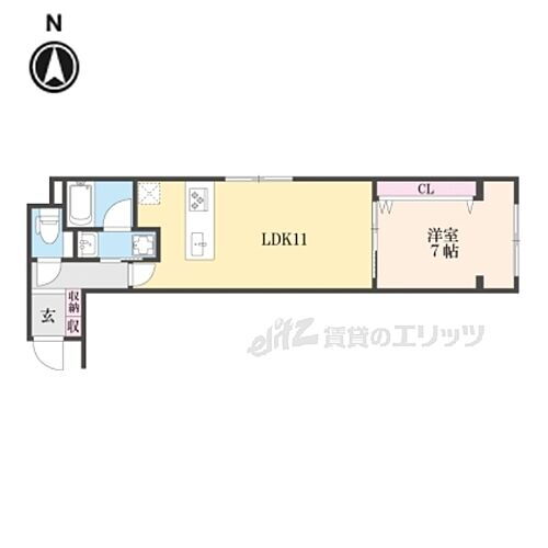 ＰＬＯＷ　ＲＥＶＥ富小路 2階 1LDK 賃貸物件詳細