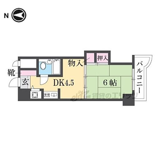 コスモＳＴ河原町 3階 1DK 賃貸物件詳細