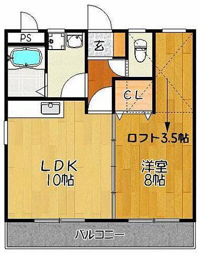 ジョイフルマンション 3階 1LDK 賃貸物件詳細