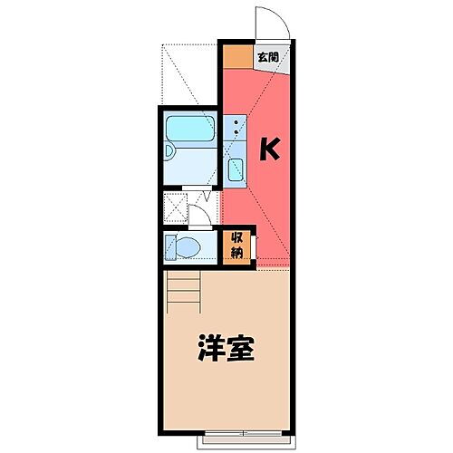 栃木県宇都宮市清原台２丁目 賃貸アパート