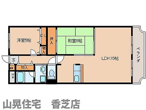 奈良県香芝市五位堂6丁目 五位堂駅 2LDK マンション 賃貸物件詳細