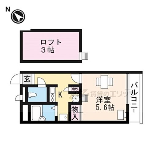 滋賀県大津市松本2丁目 大津駅 1K アパート 賃貸物件詳細