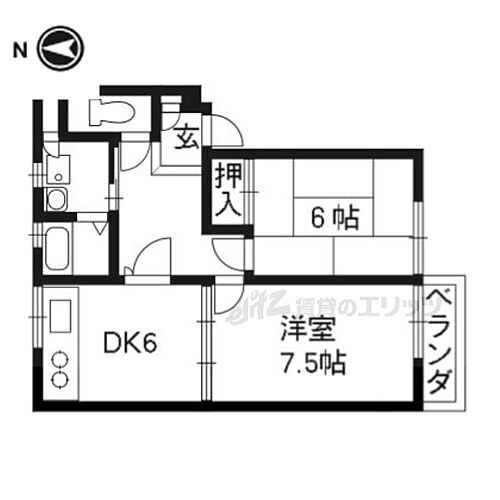 京都府京都市伏見区淀際目町 淀駅 2DK マンション 賃貸物件詳細