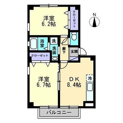 愛媛県松山市西垣生町 余戸駅 2DK アパート 賃貸物件詳細