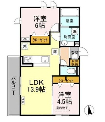 愛媛県松山市朝美2丁目2-16 宮田町駅 2LDK アパート 賃貸物件詳細