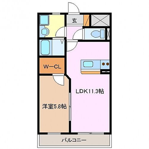 三重県三重郡菰野町大字竹成 中菰野駅 1LDK マンション 賃貸物件詳細