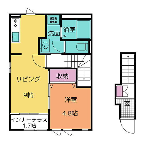 愛知県豊川市篠束町大堀 賃貸アパート