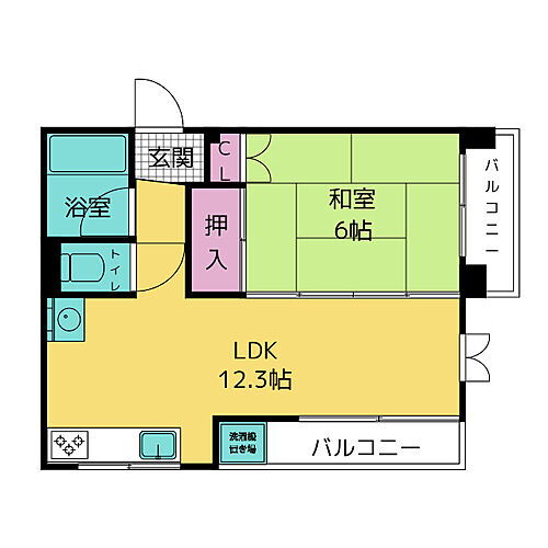 フジメゾン・西尾 3階 1LDK 賃貸物件詳細