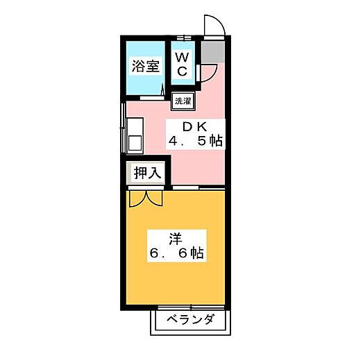 静岡県浜松市中央区城北1丁目 1DK アパート 賃貸物件詳細