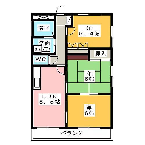 静岡県袋井市春岡 3DK マンション 賃貸物件詳細