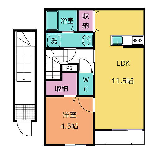岐阜県各務原市那加南栄町 賃貸アパート