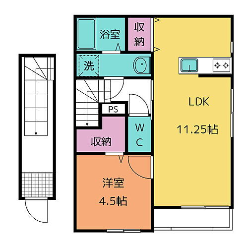 岐阜県各務原市那加南栄町 賃貸アパート