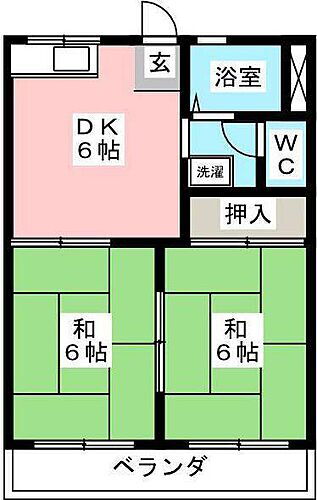 岐阜県可児市土田 可児川駅 2DK アパート 賃貸物件詳細