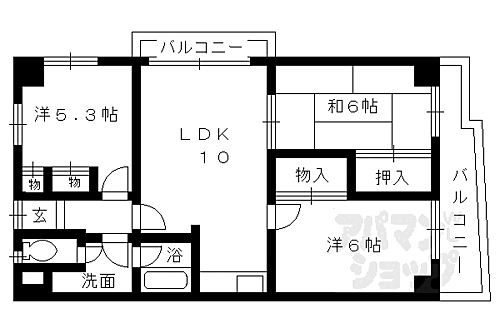 京都府京都市伏見区竹田段川原町 竹田駅 3LDK マンション 賃貸物件詳細