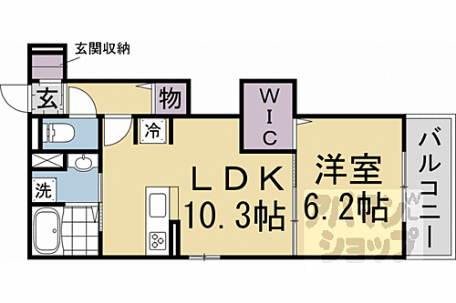 ディル西京極 3階 1LDK 賃貸物件詳細