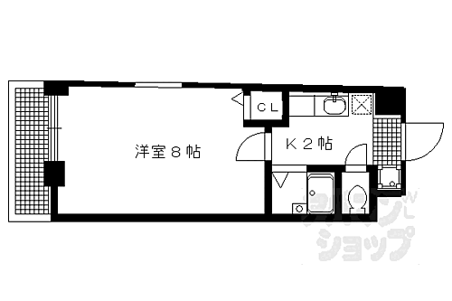 京都府京都市左京区田中西樋ノ口町 出町柳駅 1K マンション 賃貸物件詳細