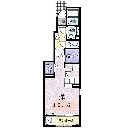 ヴィセオα 1階 ワンルーム 賃貸物件詳細