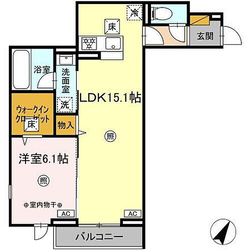 デュランタ 2階 1LDK 賃貸物件詳細