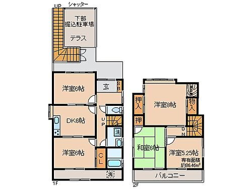 京都府京都市伏見区桃山町日向 六地蔵駅 5DK 一戸建て 賃貸物件詳細