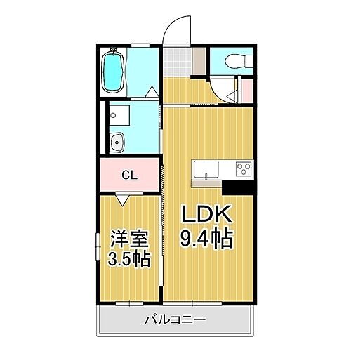 Ｅｓｐａｃｅ原新田 2階 1LDK 賃貸物件詳細