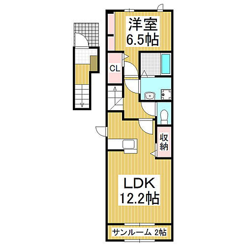 長野県松本市県2丁目 松本駅 1LDK アパート 賃貸物件詳細