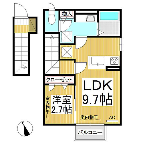 長野県須坂市大字塩川塩川町 日野駅 1LDK アパート 賃貸物件詳細