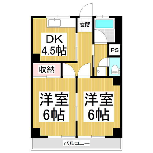 長野県長野市大字三輪三輪田町 権堂駅 2DK マンション 賃貸物件詳細