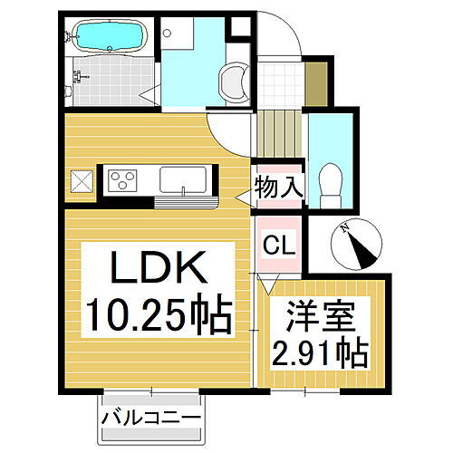 長野県北佐久郡御代田町大字御代田 御代田駅 1LDK アパート 賃貸物件詳細