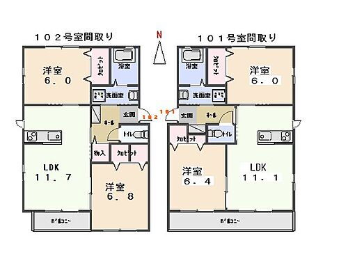 群馬県太田市飯田町730 太田駅 2LDK アパート 賃貸物件詳細