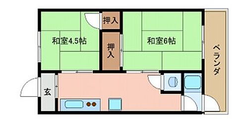 兵庫県明石市大久保町大窪 大久保駅 2K アパート 賃貸物件詳細