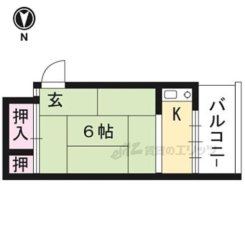 岡田アパート 2階 1K 賃貸物件詳細