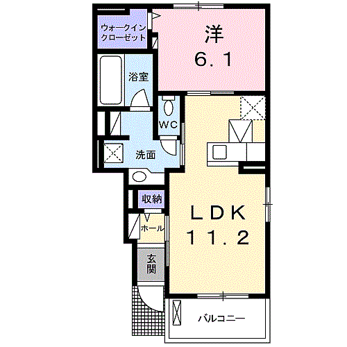 富士見レジデンス３ 1階 1LDK 賃貸物件詳細