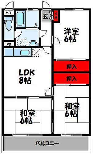 福岡県福岡市東区和白東2丁目 福工大前駅 3LDK マンション 賃貸物件詳細