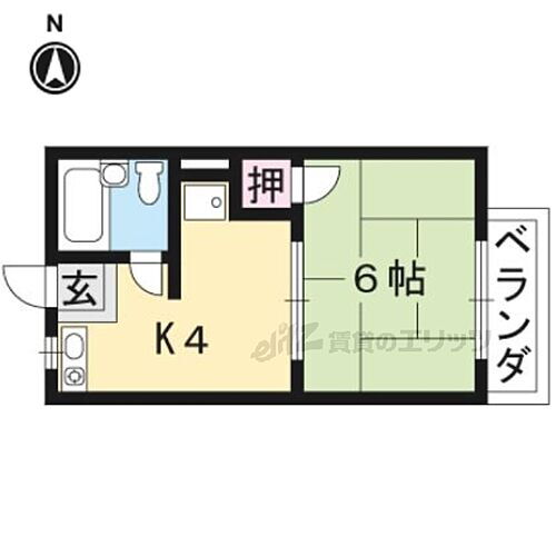 京都府京都市伏見区深草泓ノ壺町 墨染駅 1K アパート 賃貸物件詳細