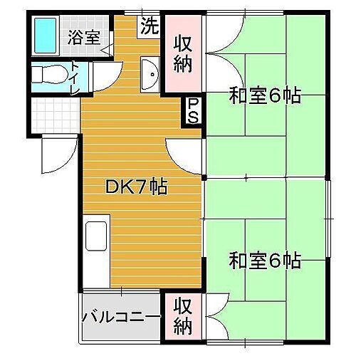 パルム大仲 2階 2DK 賃貸物件詳細