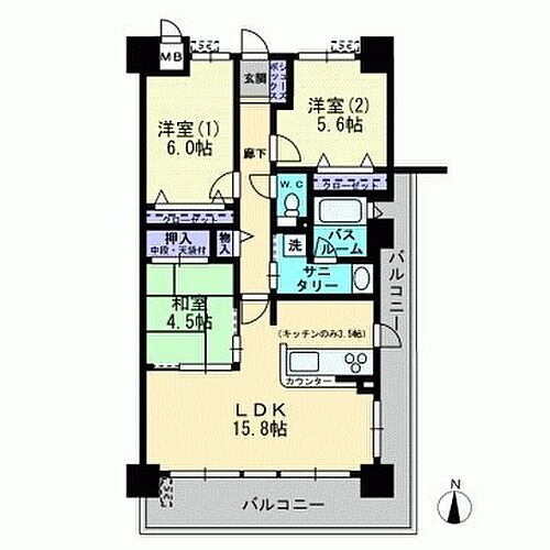 岡山県岡山市北区高柳東町 備前三門駅 3LDK マンション 賃貸物件詳細