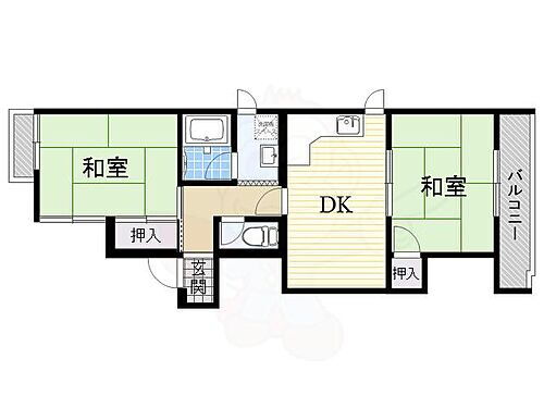 大阪府大阪市住吉区長居東1丁目9番5号 長居駅 2DK マンション 賃貸物件詳細