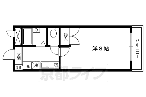 京都府京都市北区大将軍一条町 北野白梅町駅 1K マンション 賃貸物件詳細