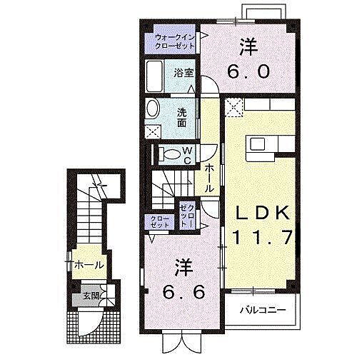 長野県上田市中丸子 大屋駅 2LDK アパート 賃貸物件詳細