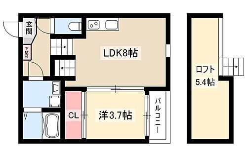 愛知県名古屋市中村区本陣通4丁目42 本陣駅 1LDK アパート 賃貸物件詳細