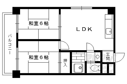 京都府京都市南区吉祥院西浦町 西大路駅 2LDK マンション 賃貸物件詳細