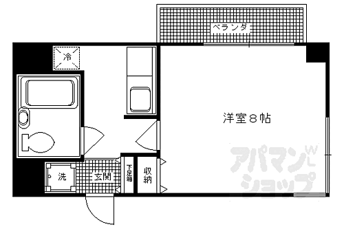 京都府京都市右京区西京極西大丸町 西京極駅 1K マンション 賃貸物件詳細