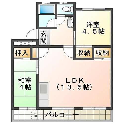 新町ハイツ 3階 2LDK 賃貸物件詳細