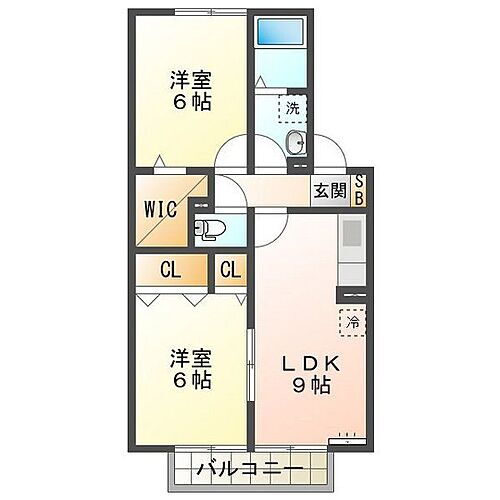 プレミール　ボヌール　Ｂ 2階 2LDK 賃貸物件詳細