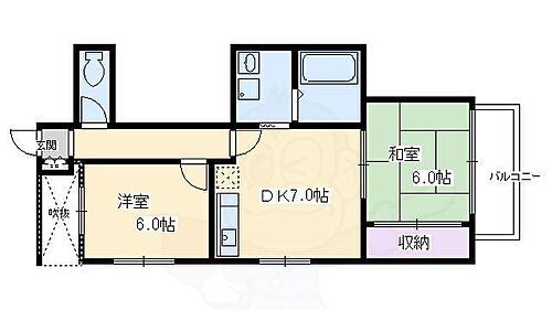 メゾン醒ヶ井 2階 2DK 賃貸物件詳細