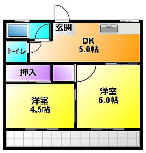 静岡県浜松市中央区和合北4丁目 曳馬駅 2DK アパート 賃貸物件詳細
