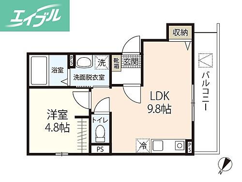 Ｇｒａｖｉｔｙ 2階 1LDK 賃貸物件詳細