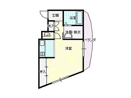 マンションリバーポート 3階 1K 賃貸物件詳細