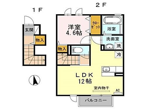 新潟県上越市港町1丁目24-11 直江津駅 1LDK アパート 賃貸物件詳細