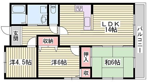 プロムナード・飾磨Ｉ 3階 3LDK 賃貸物件詳細